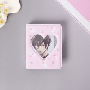 REGISTR Pastic Cartoon Bear Photo Album Ins Cute Hollow Picture Storage Case Card Binder Name Card Book Anti-scratch Love Heart  Photo Album Mini Photo