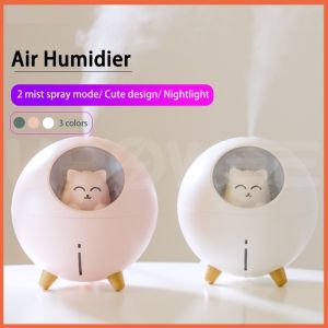 Original USB Humidifier 220ml Ultrasonic Home Air Humidifier Diffuser Purifier LED Light Birthday Gift