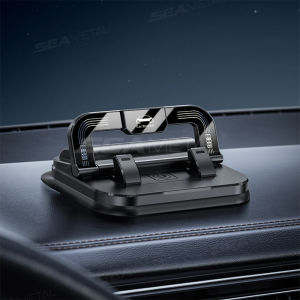 🇵🇭 SEAMETAL Dashboard Car Phone Holder 360-Degree Rotation Head-Up Phone Mount Anti Slip Navigation Holder with Number Plate