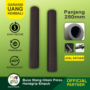 Busa Stang Motor Universal Handle Grip Hanfad Hitam Polos Empuk