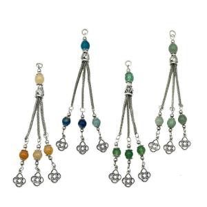 อุปกรณ์เสริมจี้พู่แบบพกพา4ชิ้นอุปกรณ์เสริมแฟชั่นโลหะผสมแข็งแรงสำหรับงานสวมใส่ทุกวันและวัฒนธรรม