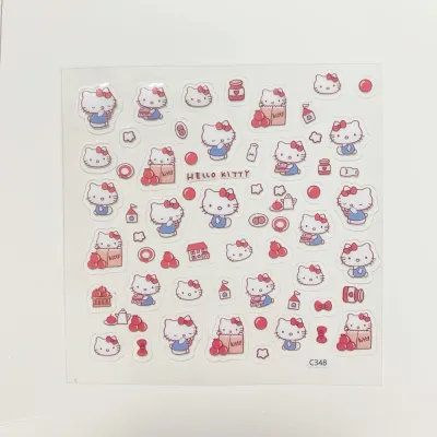 Sanrio สติกเกอร์ PVC แบบใส กันน้ํา ขนาดเล็ก สําหรับตกแต่งสมุดโน้ตบุ๊ก DIY 1 แผ่น