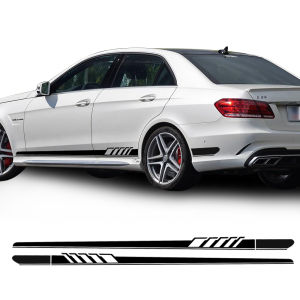 2pcs Universal Car Side Body Vinyl Sticker Car Stripe Design Decals Graphic Racing Sport Skirt Covers Car Stickers