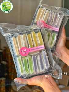 Bánh in mix 4 vị hộp 500g ( đậu xanh lá dứa đậu xanh sầu riêng môndừa mè)