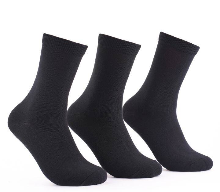 Iconic Mens 3 in 1 Basic Lifestyle Plain Long Socks in Black | Lazada PH