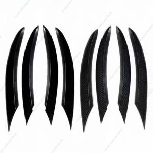 dncnf Car Styling Front Fog Lamp Eyebrow Frame Cover Tirm For Benz C class W205 M Sport Version Facelift 2019-2022 Tuning Y5R7K