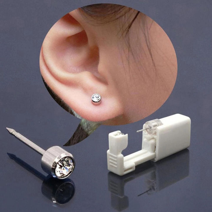 Piercing Hole Plastic Earring To Keep Hole Open Seeing Double