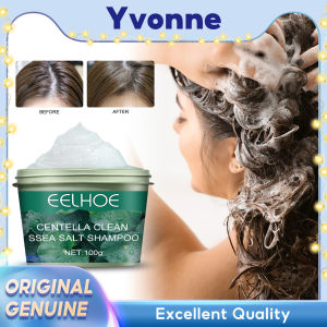 EELHOE Centella Asiatica Sea Salt Shampoo CreamNatural Hair Treatment Scrub Scalp Exfoliating Sea Salt Shampoo Cleansing Products Centella Asiatica Sea Salt Scalp Scrub Hair Shampoo Anti-dandruff Anti-itch Oil Control Scalp Care Refreshing Fluffy Shampoos