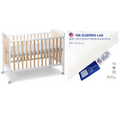 Palette Box Dreamer 7-in-1 Convertible Baby Cot + TSL Premium Mattress - 2 Colors (Bundle Pack)