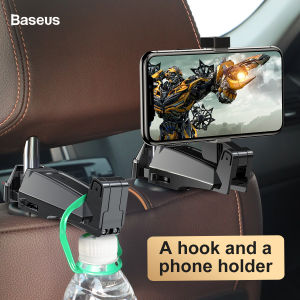 Baseus Rear seat car bracket car seat headrest mobile phone lazy bracket hook support multifunctional car rear