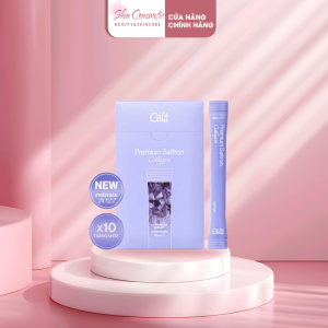 Bột Uống Collagen Cao Cấp Kết Hợp Nhụy Hoa Nghệ Tây Giúp Sáng Da Gilaa Premium Saffaron Collagen