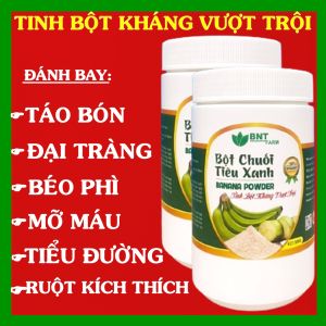 [ ORGANIC] 1KG Tinh bột chuối tiêu xanh BNT FARM - Tinh bột kháng cao giảm cân ngăn ngừa táo bón ruột kích thíchtiểu đường.