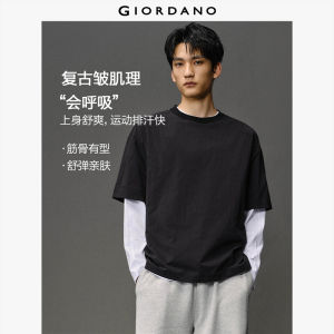 Giordano Men Men Stretch Lightweight Woven T-Shirt Free Shipping 12025607