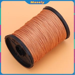 Masely 50m Nylon Thread Sewing Leather Repairing Shoes DIY Handicrafts Width 0.6mm White/Black/Brown