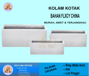 Terpal China | Kolam Kotak || Bahan Flexy China || Awet || Murah | Banyak Pilihan Ukuran