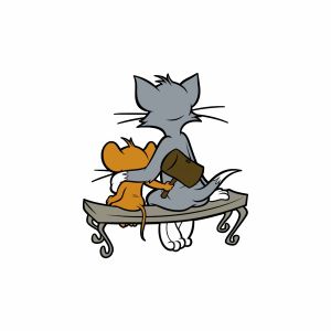 SABLON STIKER DTF PRINTING 14cm TEMA TOM AND JERRY