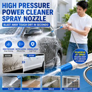 High Pressure Water Spray Nozzle Multi-Functional Powerful Cleaning Nozzle Strong Water Jet Sprayer for Home Bathroom Toilet Kitchen Household Use