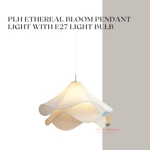 PLH Ethereal Bloom Pendant Light with E27 Replaceable Light Bulb