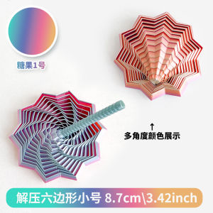 Stress Relief Toys Polygonal Star Fingertips Printed Toys with Handles Decompression Anti-stress Fidget Toy Gifts
