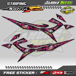 STRIPING VARIASI SUZUKI SATRIA F 150 HAYABUSA STYLE / STICKER LIST MOTOR SATRIA F 150
