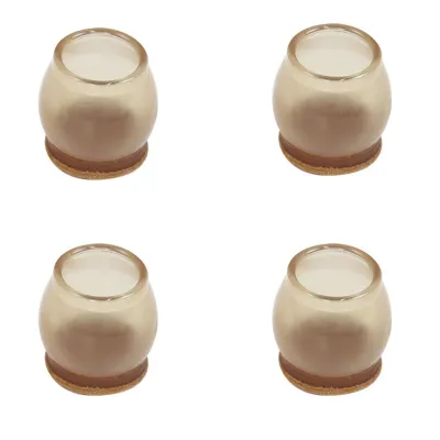 LETOY Creative 4 pcs/set Reduce Noise Shock Absorption Thicken with Felt TPR Material Chair Leg Caps Floor Protector Cover Home Decor Furniture Feet Pads
