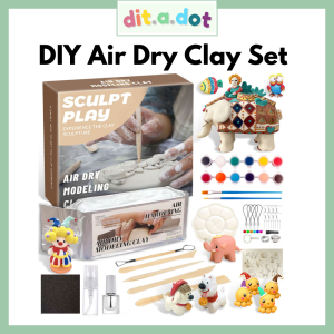 DIY Air Dry Modelling Clay Kit clay tool set