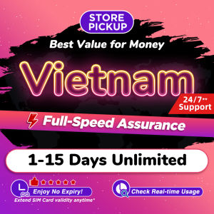 Vietnam SIM Card Pro 1-15Days Daily 300MB-3GB Unlimited Data | Instant Airport Pickup | High Speed Travel Data SIM Card
