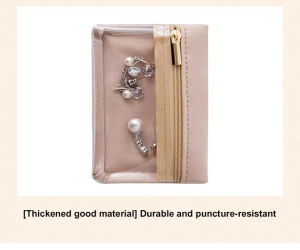 Jewelry Storage Bags Anti Oxidation Sealed Zipper Pouch for Organizing Rings Earrings Necklaces Waterproof Portable Practical Organizer