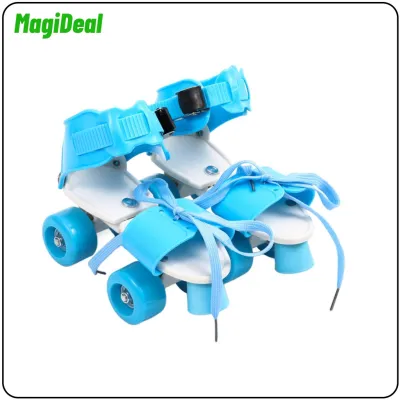 MagiDeal hai hàng Kích thước có thể điều chỉnh trượt patin bốn bánh cho trẻ em giày trượt băng 4 bánh cho Nam Nữ lứa tuổi 3-6 cho cưỡi ngoài trời trong nhà