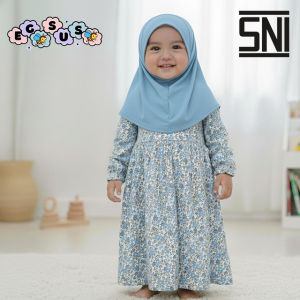(EGSUS) Gamis Hijab Bayi Newborn 0-18 Bulan Shakira Bunga Fashion Muslim Anak Perempuan Coksu