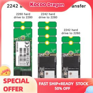Kocoo NGFF M.2การ์ดอะแดปเตอร์ SSD 2242เป็น2280 2230เพื่อ2280การ์ดอะแดปเตอร์การขยายการ์ดไรเซอร์การ์ดแปลงการ์ด