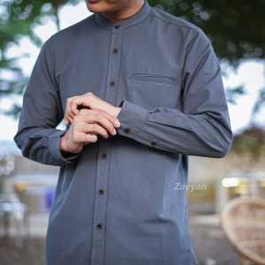 Baju muslim koko pria dewasa lengan panjang bahan katun model terbaru | PREMIUM