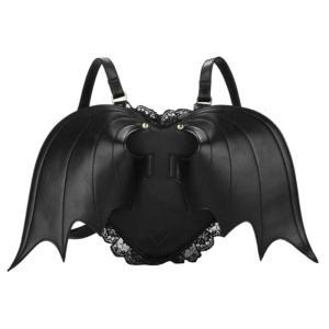Comfortable and Gothic Devil Bat Backpack with Adjustable Shoulder Strap Suitable for Students and Office Workers