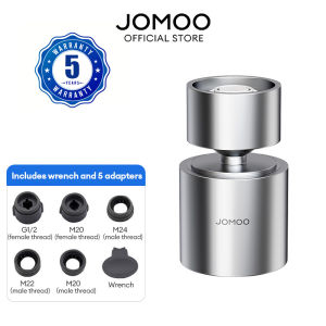 JOMOO Faucet Bubbler 360° Rotatable Faucet Aerator Water Saving Dual Mode Swivel Splash-Proof Sediment Filter Tap for Basin & Kitchen Tap