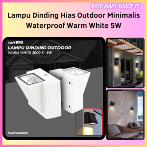 READY TaffLED Lampu Dinding LED Dekorasi Rumah Outdoor Waterproof 3W // 5W - Warm White