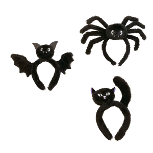 Multi Use Arachnid Bat Feline Hair Accessory Comfortable Fabric Headwear For Halloween Birthdays School Event Family