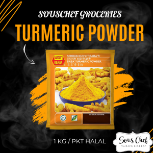 BABAS TURMERIC POWDER 1KG / PKT HALAL