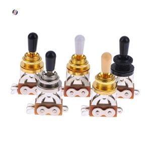 💝💟【Special price】Be Cools 1ชิ้น3ทางสั้นตรงกีตาร์สลับปิ๊กอัพพร้อมหมวกทองเหลืองสำหรับกีตาร์ไฟฟ้าแผงควบคุมสวิตช์ปิ๊กอัพ