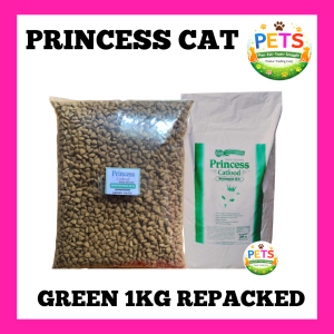 PRINCESS CATFOOD 1KG PINK&GREEN REPACKED