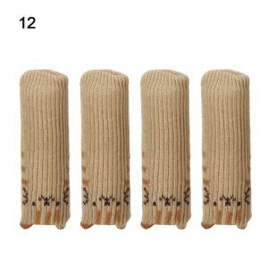NOWNICE 4Pcs/Set Phổ Không-trượt Đan Tầng Protector Bảng Chân Bìa Vớ chiếc ghế Đồ nội thất Chân Tay Áo Trường Hợp bảo vệ