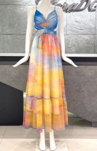 [Voucher 15% MOV 199K cap 100K Đầm nữ HeraDG dáng xòe hai dây quyến rũ họa tiết độc quyền chất tơ cao cấp SDPBD2079