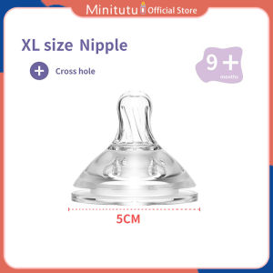 Minitutu Botol Susu Bayi (WIDE NECK)  PP Nano Perak Botol Susu 3 IN 1 puting susu Gravity Ball Anti Kolik 240Ml/300Ml Bebas BPA