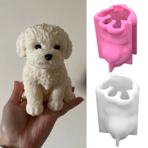 Large Dog Decor Silicone Mold Epoxy Resin DIY Ornaments Making Soap Melt Resin Polymer Clay Home Decorations
