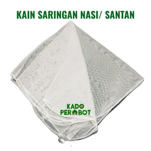 Puring Nasi - Kain Gembol - Kain Tutup Nasi - Kain Sarangan Nasi - Kain Penutup Nasi - Kain Putih - Kain Saring Nasi