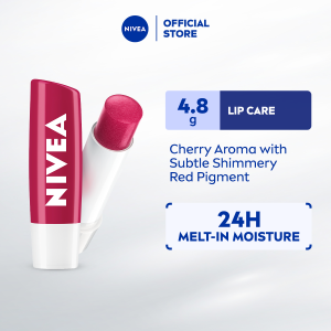 NIVEA Lip Cherry Shine Caring Lip Balm 4.8g (Pelembap Bibir)