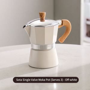 Bincoo ấm moka cà phê thiết lập với bếp nhỏ ý Espresso nồi Máy mài cầm tay thiết bị cà phê cho hộ gia đình 3 ly