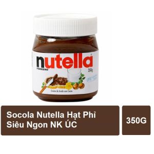 Nutella socola Úc hạt phỉ 350g phết sandwich biscuits vị ngọt dịu có video SP