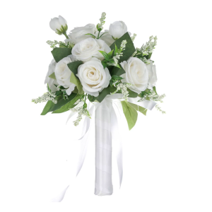 Bó hoa Hoa cổ điển nhân tạo lễ cưới bó hoa đẹp cho lễ tiệc chia tay độc thân của cô dâu