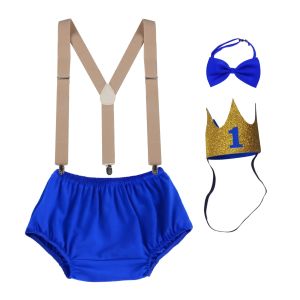 Baby Cake Smash Outfit - Prince with crown