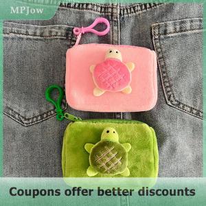 【MPJow】 Plush Turtle Coin Money Bag Earphone Organizer Bag Mini Wallet Purse Student Backpack Pendant Plush Keychain Gift Ornament